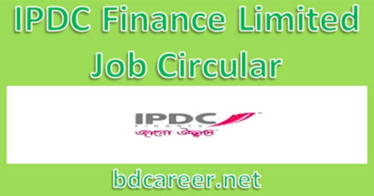 IPDC Finance Limited Job Circular 2020