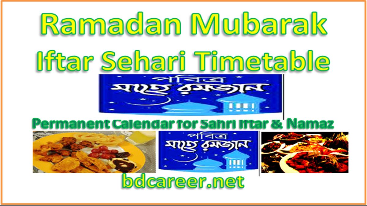 Ramadan Iftar Sehri Timing