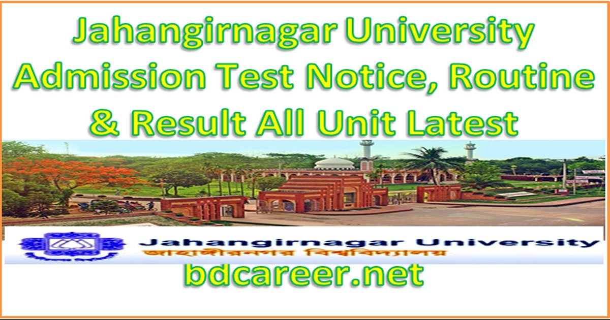 Jahangirnagar University Admission Test Result