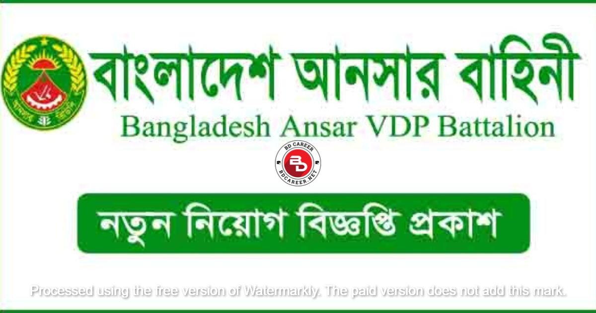 Ansar VDP Job